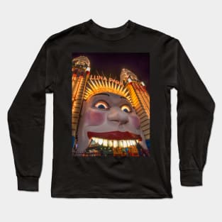 Luna Park Face at Night, Sydney, NSW, Australia Long Sleeve T-Shirt